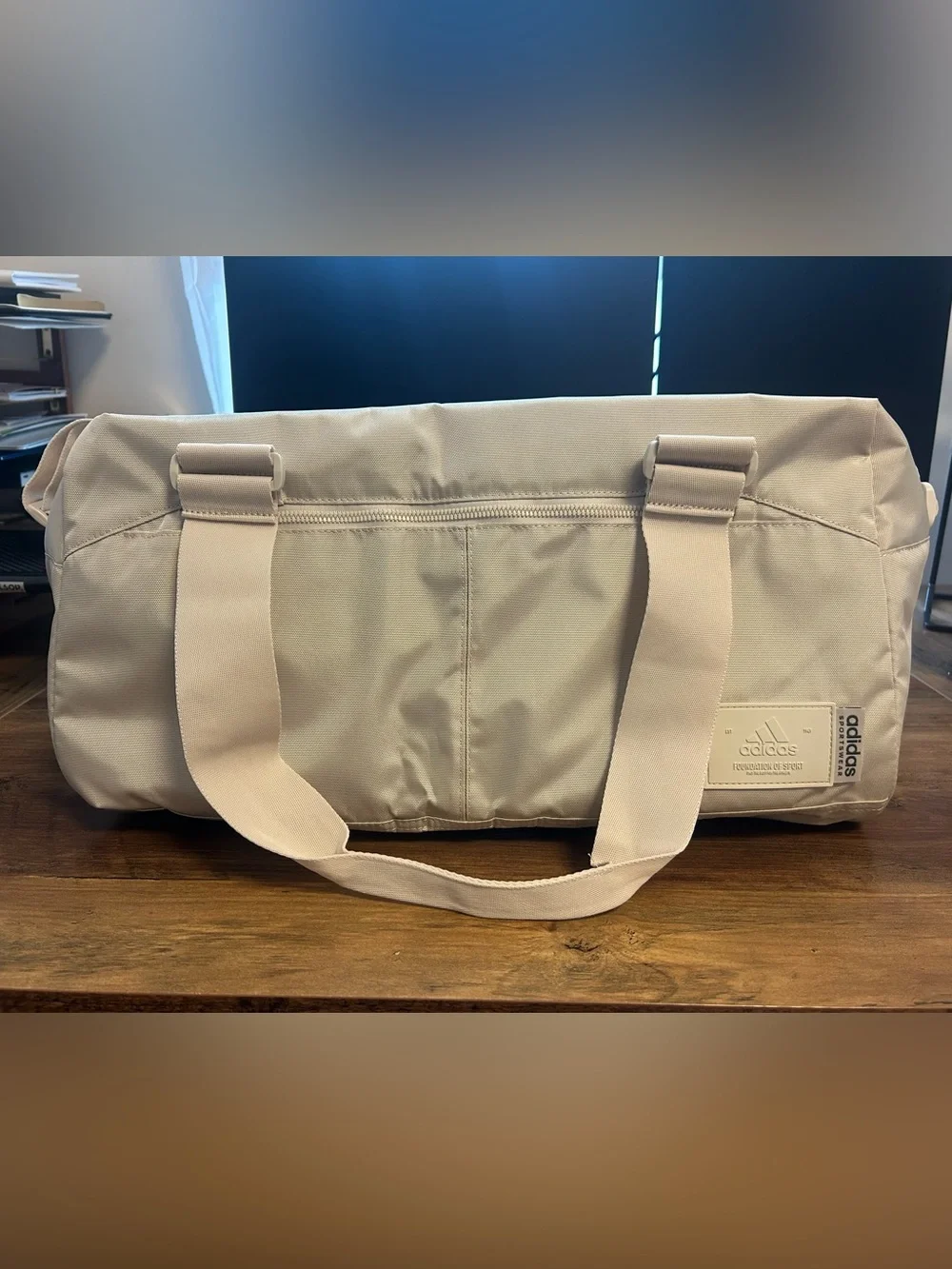 adidas Light Beige Men’s Duffel Bag- Brand New, Never Used